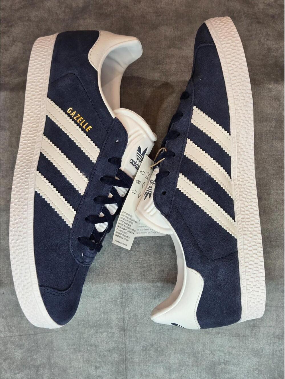 adidas Originals Gazelle Collegiate Navy Cloud White BY9144 Size 6Y 7W NIB - Picture 5 of 7